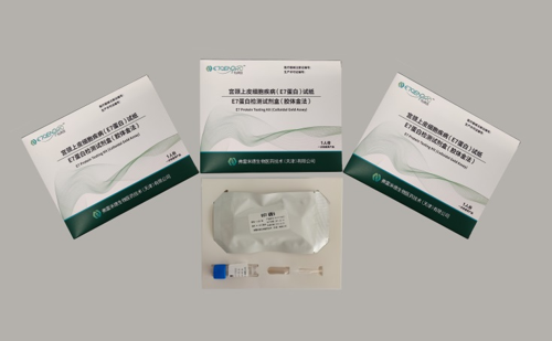 Kit d'auto-test de protéines E7 à domicile, carte de test clinique d'oncoprotéine E7 en or colloïdal pour le cancer du col de l'utérus